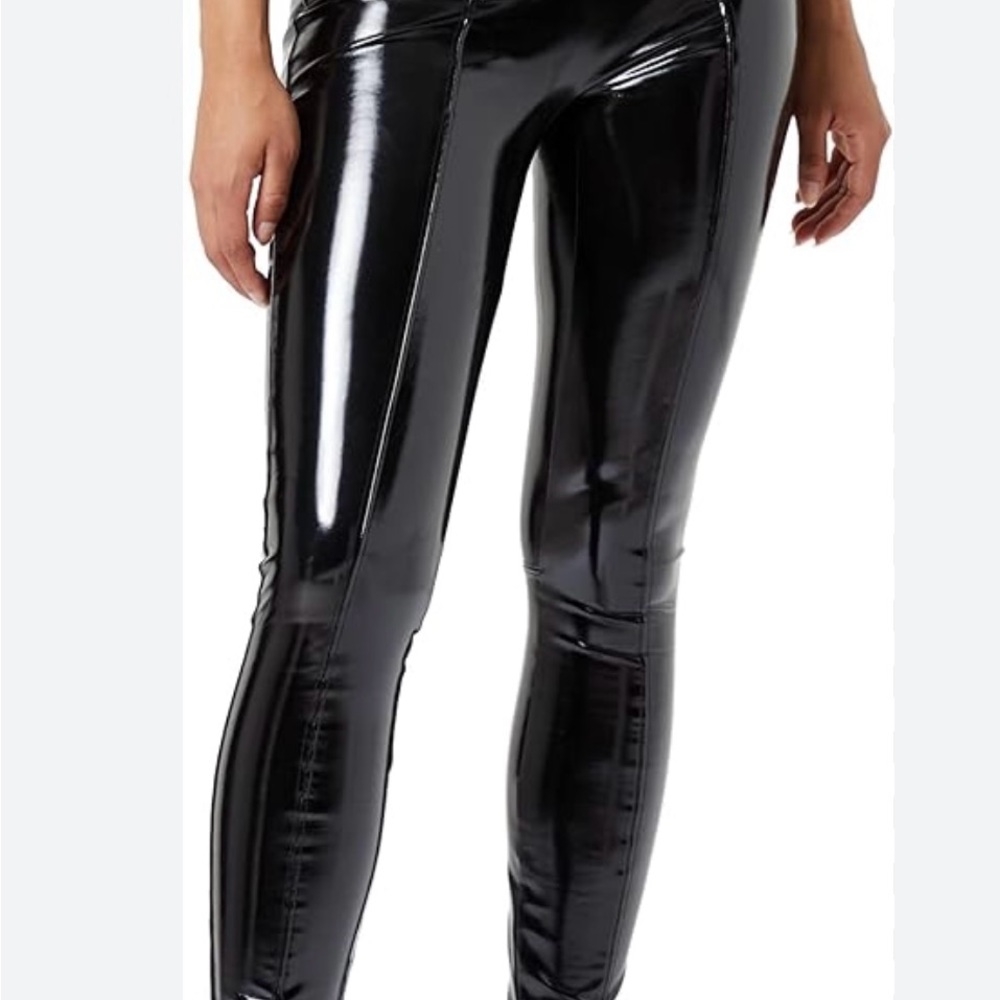 SPANX Black Glossy Leggings High-Waisted